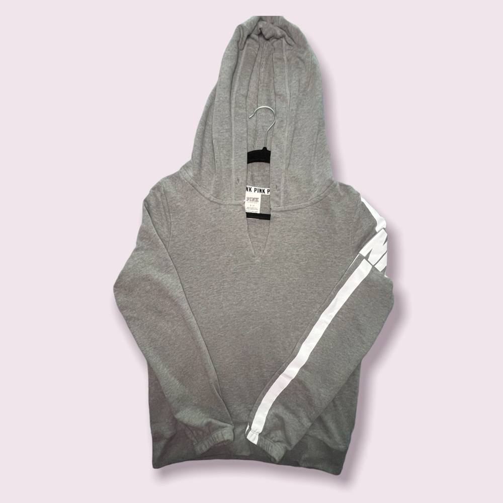 PINK Victoria’s Secret Gray Hoodie Size Small